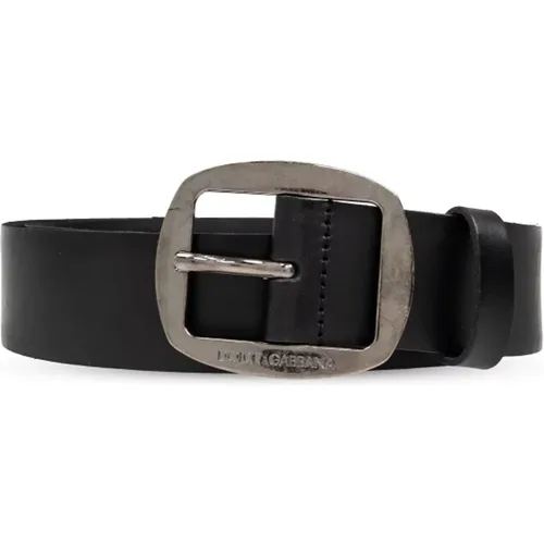 Leather Belt , male, Sizes: 100 CM, 110 CM, 95 CM, 90 CM, 105 CM - Dolce & Gabbana - Modalova