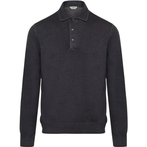 Italian Wool Polo Shirt , male, Sizes: 3XL - Gran Sasso - Modalova