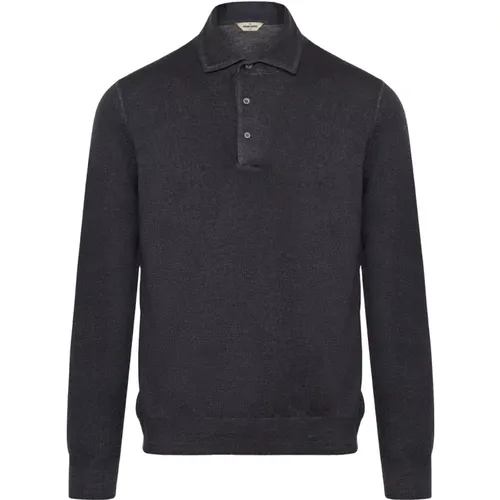 Italienisches Woll-Polo-Shirt - Gran Sasso - Modalova