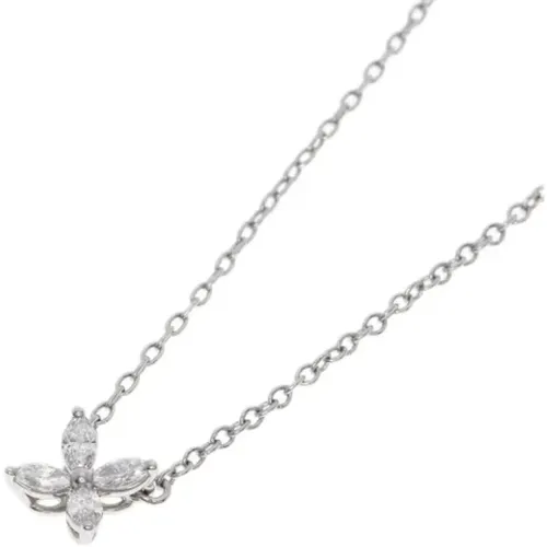 Pre-owned Platinum necklaces , female, Sizes: ONE SIZE - Tiffany & Co. Pre-owned - Modalova