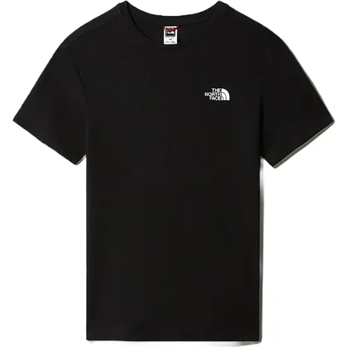 Einfaches Dome Schwarzes T-Shirt , Herren, Größe: XL - The North Face - Modalova