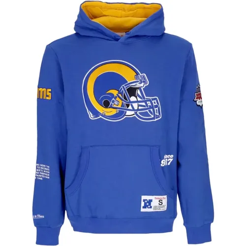 Hoodies, male, , Size: M Los Angeles Rams NFL Team Origins Hoodie - Mitchell & Ness - Modalova