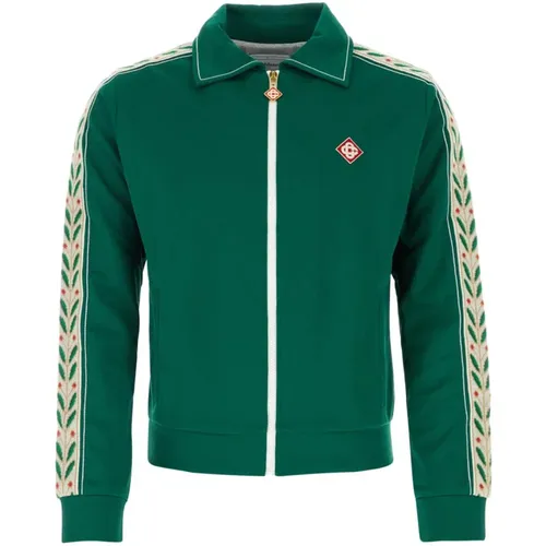 Smaragdgrüner Sweatshirt - Casablanca - Modalova