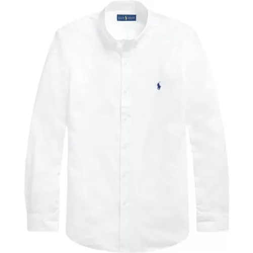 Slim Fit Stretch Baumwollhemd , Herren, Größe: S - Polo Ralph Lauren - Modalova