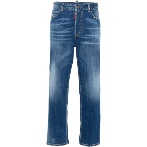 Blaue Slim Fit Jeans , Damen, Größe: 2XS - Dsquared2 - Modalova