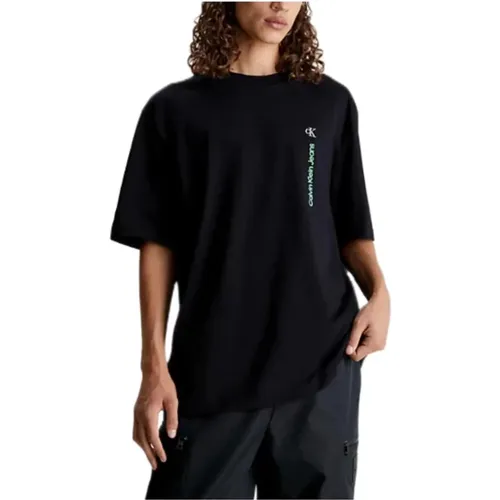 Minimalist Vertical T-shirt , male, Sizes: XL - Calvin Klein - Modalova