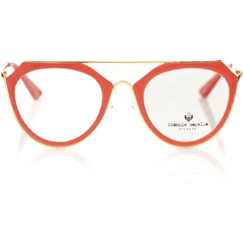 Aviator Eyeglasses with Acetate Frames , unisex, Sizes: ONE SIZE - Frankie Morello - Modalova