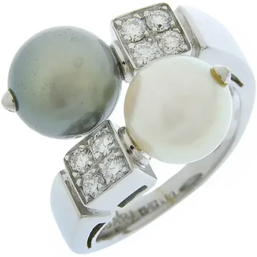 Pre-owned Jewellery, female, , Size: ONE SIZE Pre-owned White Gold rings - Bvlgari Vintage - Modalova