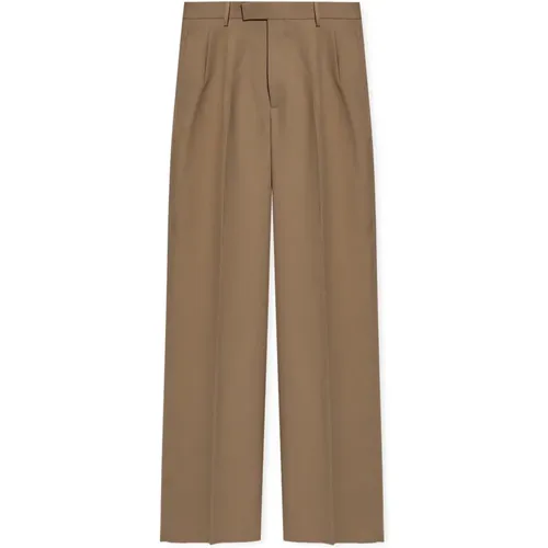 Pleat-Front Trousers , male, Sizes: M - Gucci - Modalova