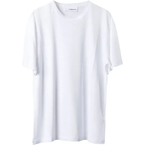 Luxury Linen T-Shirt , male, Sizes: 2XL, XL, 3XL, L - Costumein - Modalova