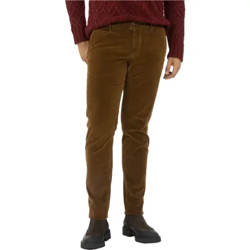 Slim-fit Trousers , male, Sizes: W33, W34 - Incotex - Modalova