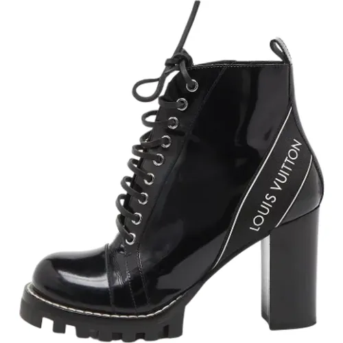 Pre-owned Leather boots , female, Sizes: 6 1/2 UK - Louis Vuitton Vintage - Modalova