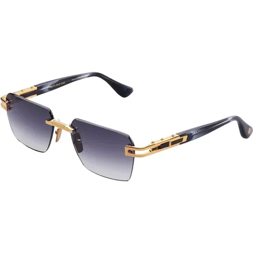 Sunglasses, unisex, , Size: 56 MM Meta-Evo ONE Sunglasses Yellow Gold/Dark Grey - Dita - Modalova