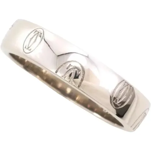 Pre-owned White Gold rings , female, Sizes: ONE SIZE - Cartier Vintage - Modalova