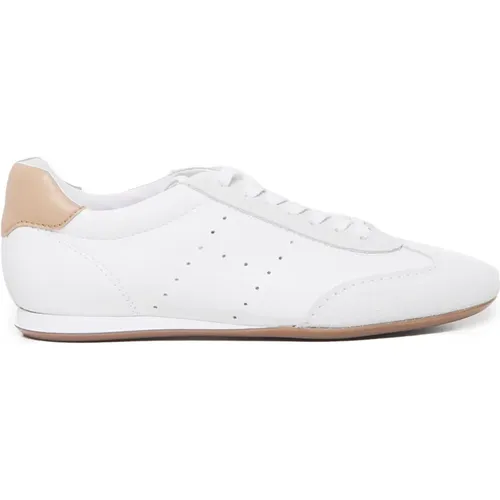 Leather Sneakers with Rivet Detail , female, Sizes: 7 UK, 8 UK, 4 UK, 5 UK - Hogan - Modalova