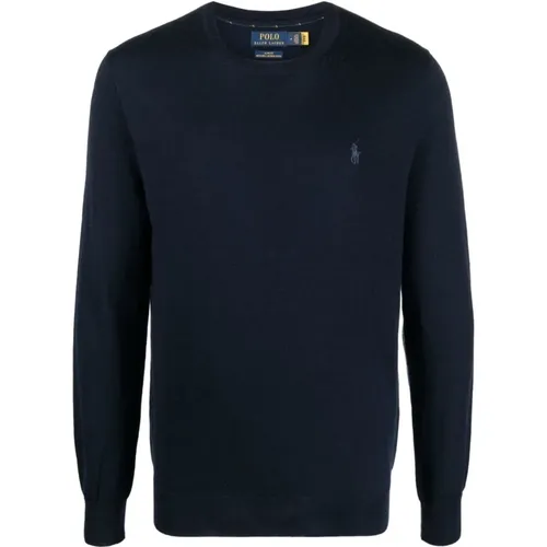 Navy Hunter Pullover Sweater , Herren, Größe: 2XL - Ralph Lauren - Modalova