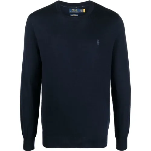 Navy Hunter Pullover Sweater , male, Sizes: L, XL - Ralph Lauren - Modalova