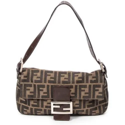 Pre-owned Canvas shoulder-bags , female, Sizes: ONE SIZE - Fendi Vintage - Modalova