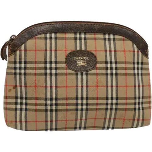 Pre-owned Canvas clutches , female, Sizes: ONE SIZE - Burberry Vintage - Modalova