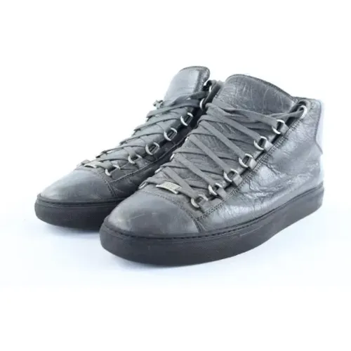 Pre-owned Leather sneakers , male, Sizes: 9 UK - Balenciaga Vintage - Modalova