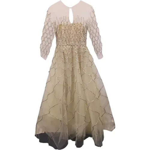 Pre-owned Polyester dresses , female, Sizes: XS - Oscar De La Renta Pre-owned - Modalova