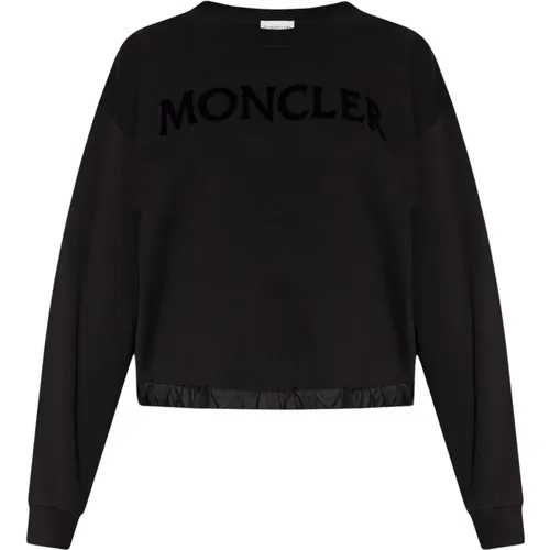 Sweatshirt with logo , female, Sizes: S - Moncler - Modalova