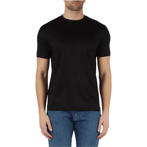 Essential Cotton and Lyocell T-shirt , male, Sizes: 2XL, M - Emporio Armani - Modalova