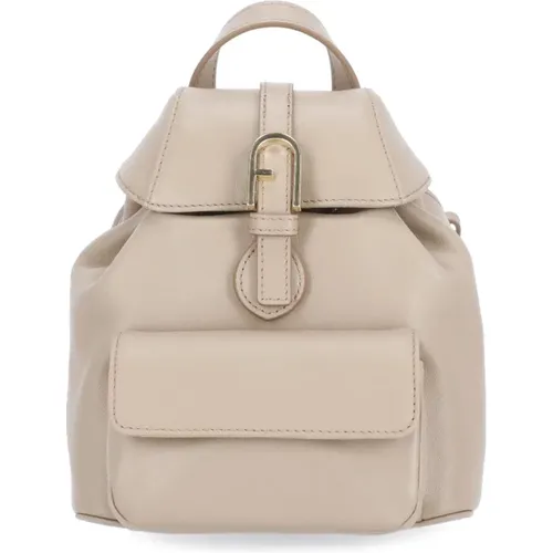 Leather Backpack for Women , female, Sizes: ONE SIZE - Furla - Modalova
