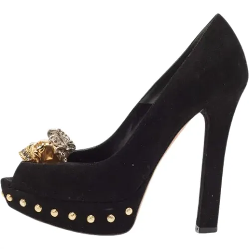 Pre-owned Pumps, female, , Size: 6 US Pre-owned Suede heels - Alexander McQueen Pre-owned - Modalova