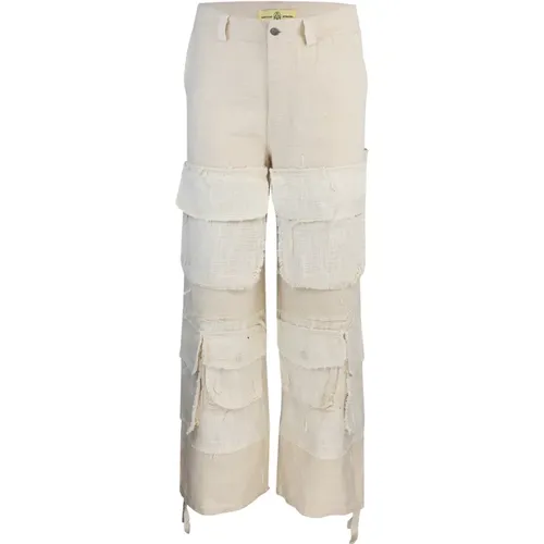 Cargo Stone Wash Trousers , male, Sizes: M, S, L - Untitled Artworks - Modalova