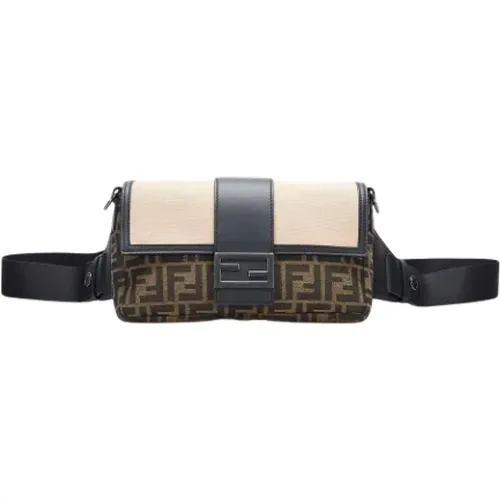 Pre-owned Belt Bags, female, , Size: ONE SIZE Pre-owned Canvas crossbody-bags - Fendi Vintage - Modalova