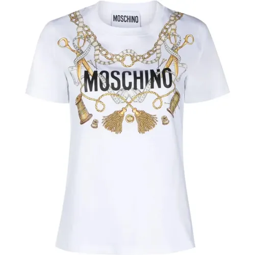 Stylish T-Shirt Collection , female, Sizes: XS, S - Moschino - Modalova