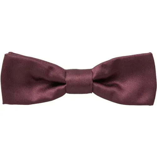 Bowties, male, , Size: ONE SIZE Adjustable Silk Bow Tie Bound - Dolce & Gabbana - Modalova