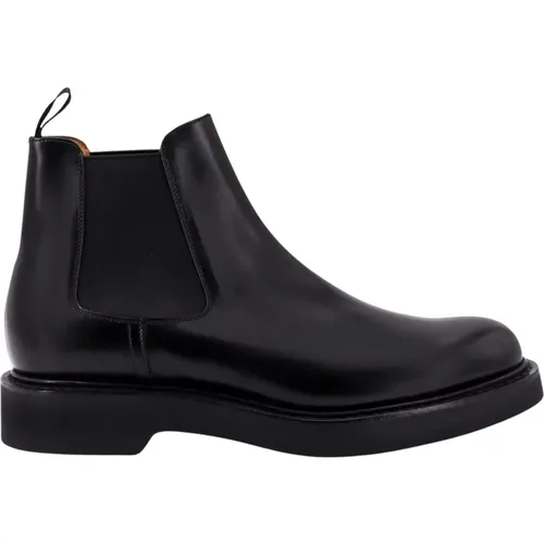 Chelsea Boots, male, , Size: 8 US Flat Shoes with Rubber Sole - Church's - Modalova