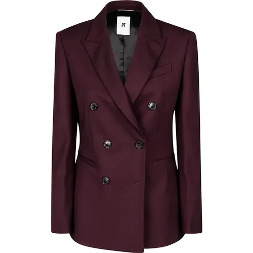 Blazers, female, , Size: L Slim Fit Jacket - PT Torino - Modalova