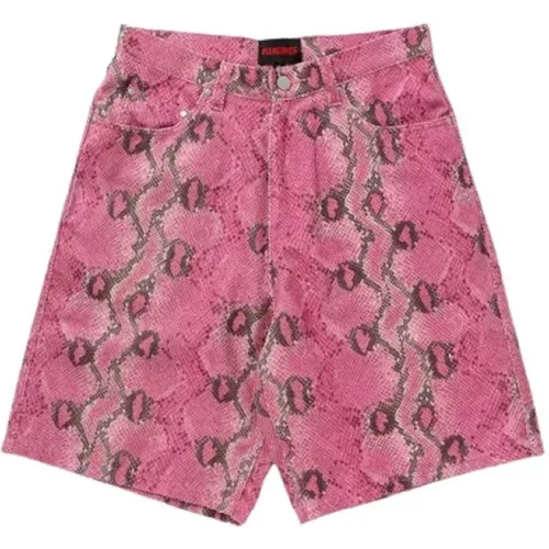 Rattle Shorts Pink Schlangenhaut , Herren, Größe: W30 - Pleasures - Modalova