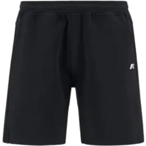 Stylische Bermuda-Shorts für Männer,Baumwoll Bermuda Shorts mit Logo Patch - K-way - Modalova