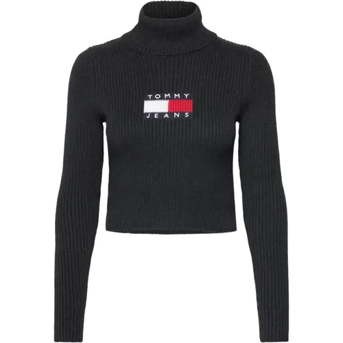 Rollkragenpullover , Damen, Größe: S - Tommy Jeans - Modalova