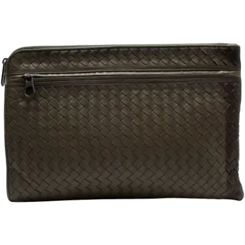 Pre-owned Clutches, female, , Size: ONE SIZE Pre-owned Leather clutches - Bottega Veneta Vintage - Modalova