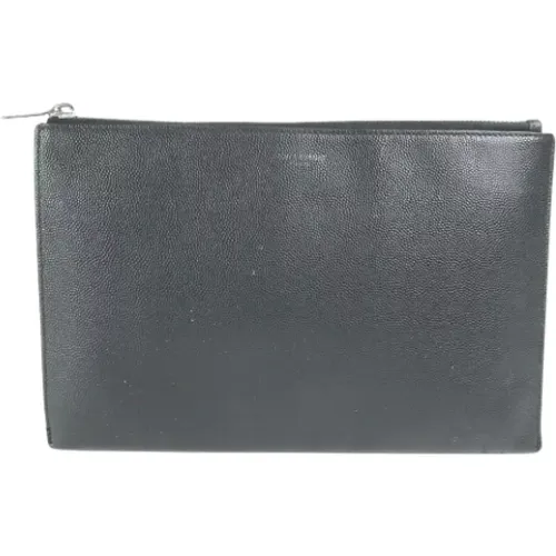 Pre-owned Clutches, female, , Size: ONE SIZE Pre-owned Leather clutches - Yves Saint Laurent Vintage - Modalova