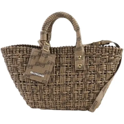 Pre-owned Tote Bags, female, , Size: ONE SIZE Pre-owned Fabric Tote Bag - Balenciaga Vintage - Modalova