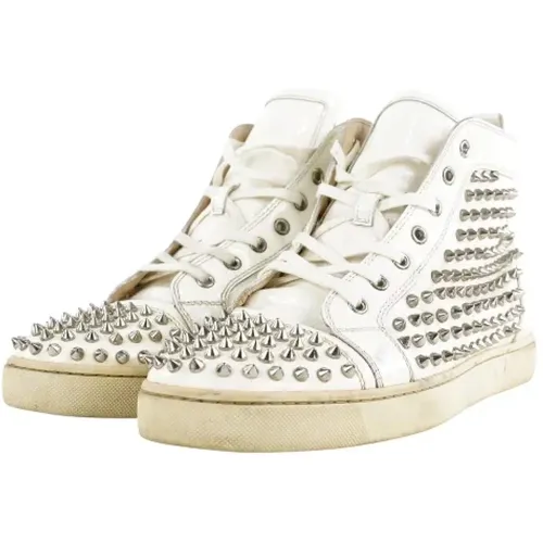 Pre-owned Sneakers, female, , Size: 14 US Pre-owned Leather sneakers - Christian Louboutin Pre-owned - Modalova