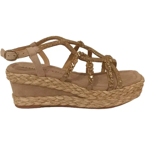 Casual Damen Sandalen Hanfsohle , Damen, Größe: 37 EU - Alma en Pena - Modalova