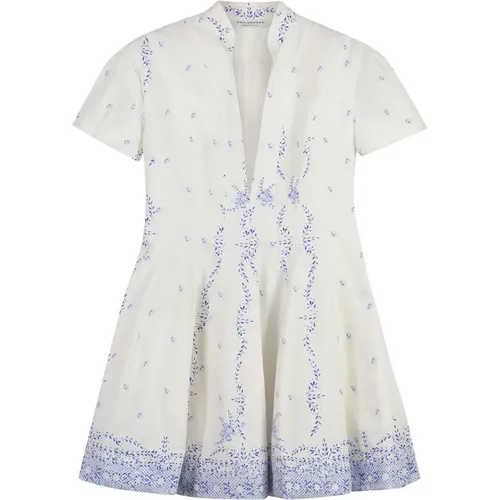 Short Dresses, female, , Size: M Flared Cotton Mini Dress - Philosophy di Lorenzo Serafini - Modalova
