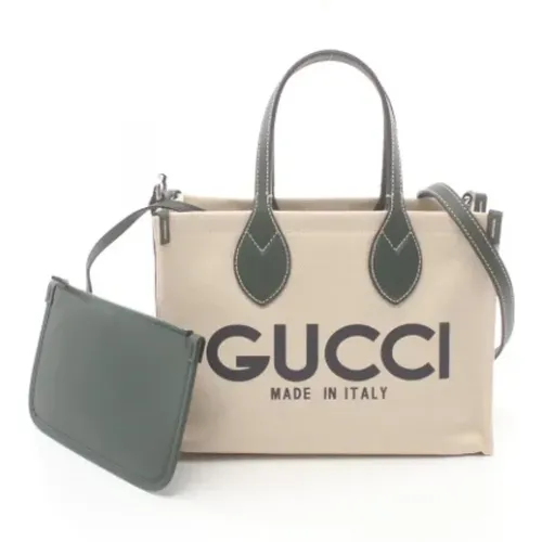 Pre-owned Tote Bags, female, , Size: ONE SIZE Pre-owned Canvas gucci-bags - Gucci Vintage - Modalova