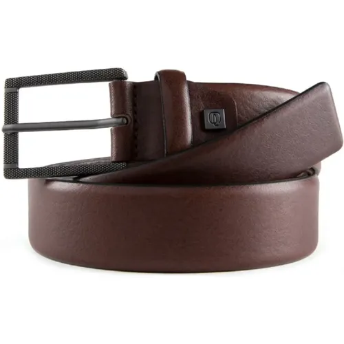 Leather Buckle Belt , male, Sizes: ONE SIZE - Piquadro - Modalova