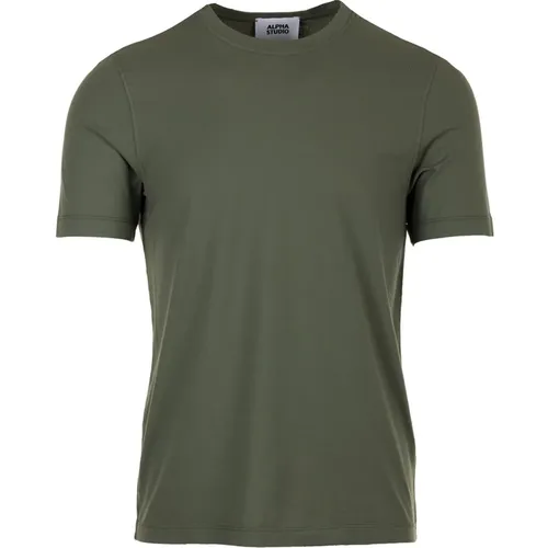 Grüne T-Shirt und Polo Kollektion - Alpha Studio - Modalova