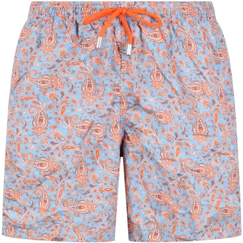 Beachwear, male, , Size: XL Flower Print Swimshorts - MC2 Saint Barth - Modalova