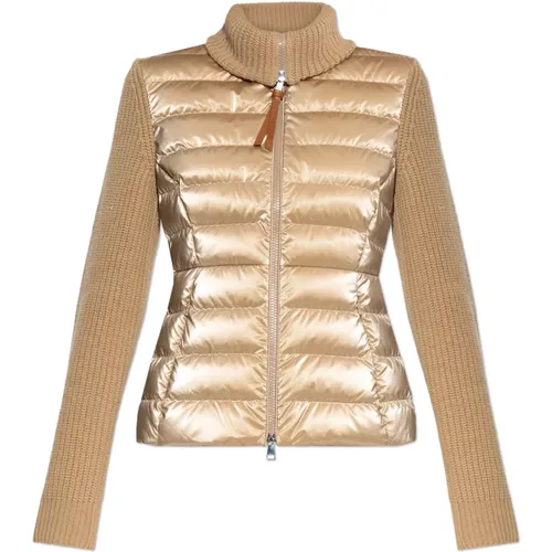 Strickjacke mit gesteppter Vorderseite - Moncler - Modalova