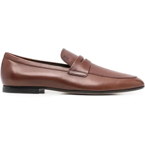 Leather Moccasin Shoes , male, Sizes: 7 UK, 11 UK, 9 UK, 7 1/2 UK, 9 1/2 UK, 8 UK, 10 UK, 8 1/2 UK, 6 UK - TOD'S - Modalova
